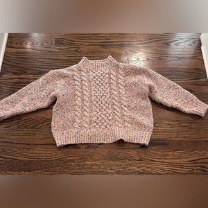 Harper Heritage multi-colored Cable-Knit Turtleneck Sweater